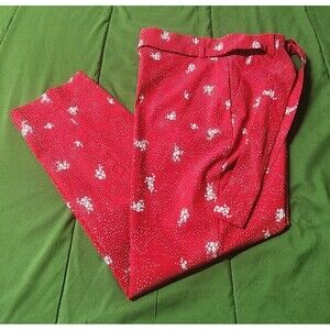 Jules & Leopold Dots and Floral Pull-On Women's Capri Pants Size L